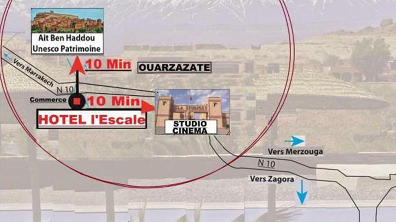 Отель Lescale De Ouarzazate Tazentoute Экстерьер фото